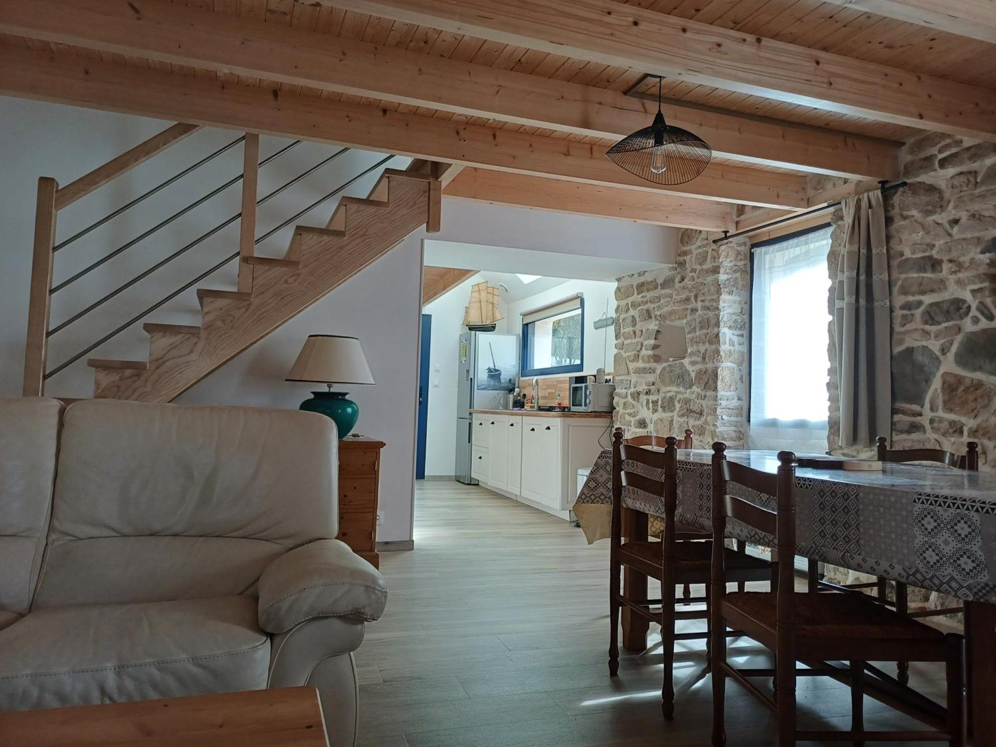 Charmante Petite Maison Rostiviec Bord De *